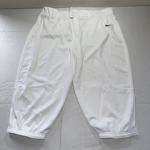 Nike Team Engineered Baseball Pants Mens White Engineered Sz 3XL Pockets - Picture 1 of 12
